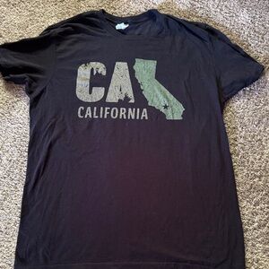 Pacifica Black and Green Short Sleeve Tee